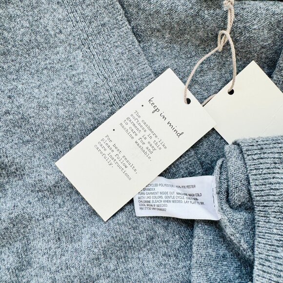 A New Day Target grey gray vneck button cardigan NEW NWT size L large - Picture 4 of 4